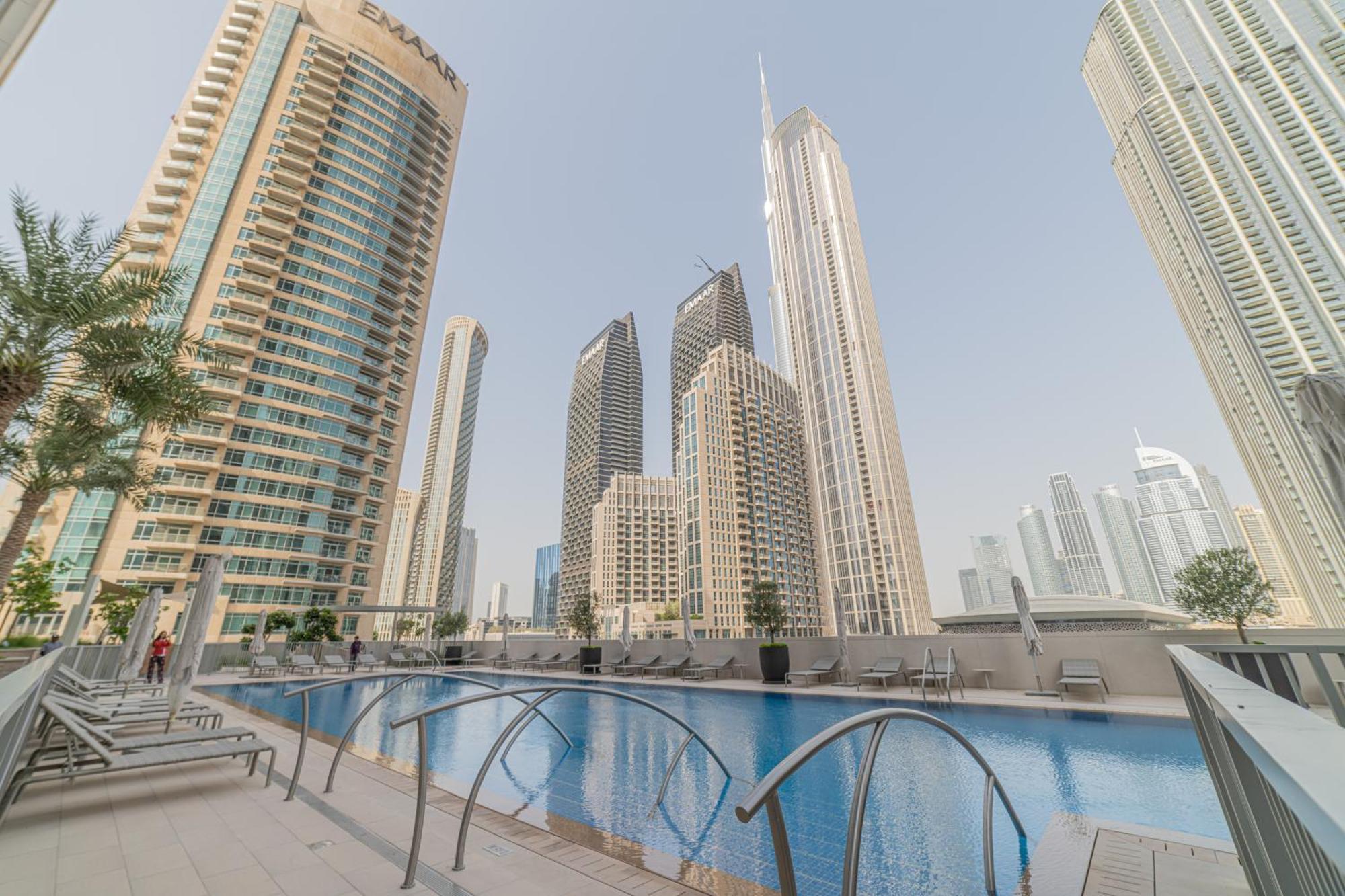 First Class 2Br With Full Dubai Boulevard View Eksteriør billede