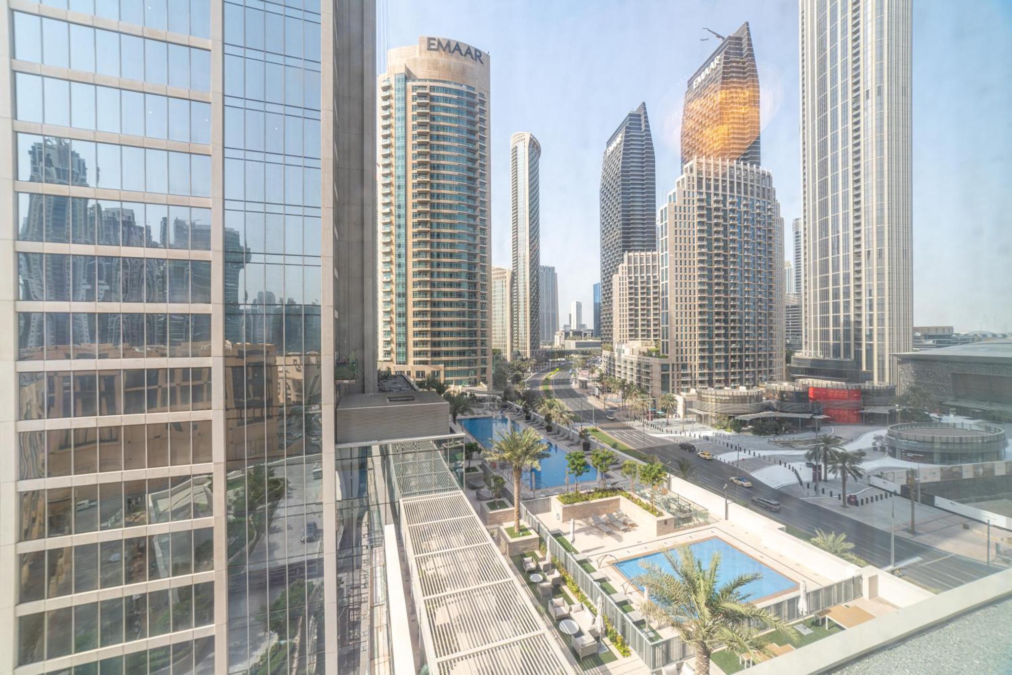 First Class 2Br With Full Dubai Boulevard View Eksteriør billede