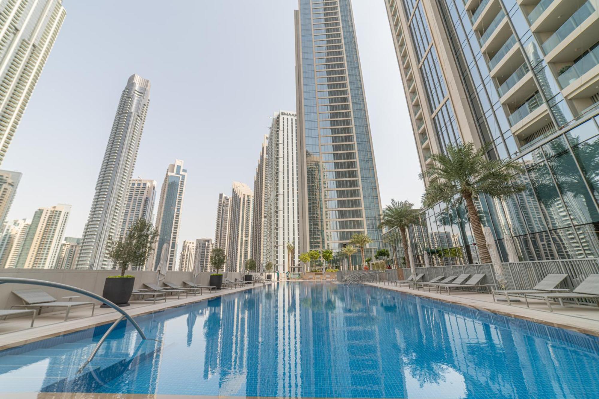 First Class 2Br With Full Dubai Boulevard View Eksteriør billede