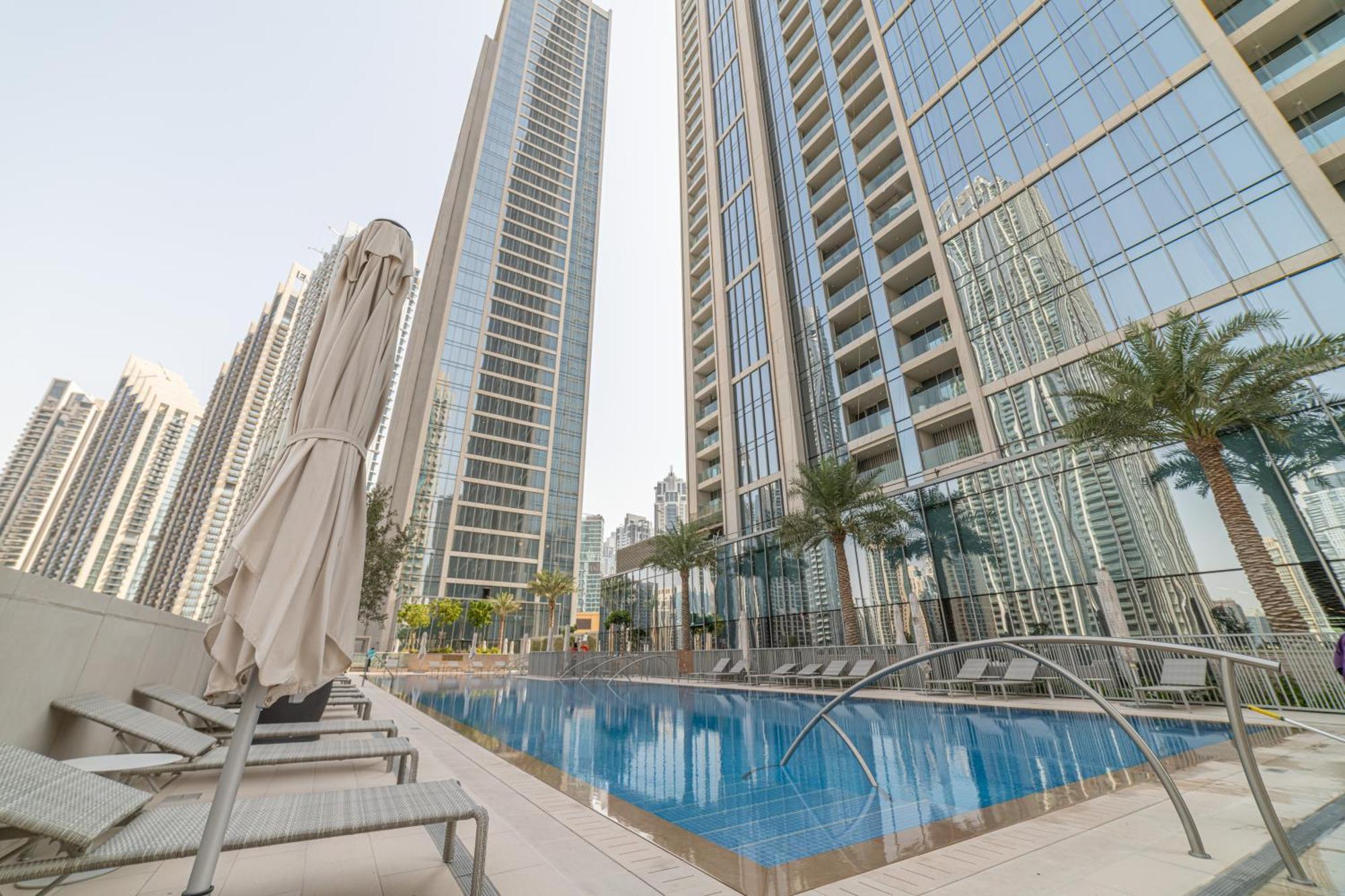 First Class 2Br With Full Dubai Boulevard View Eksteriør billede